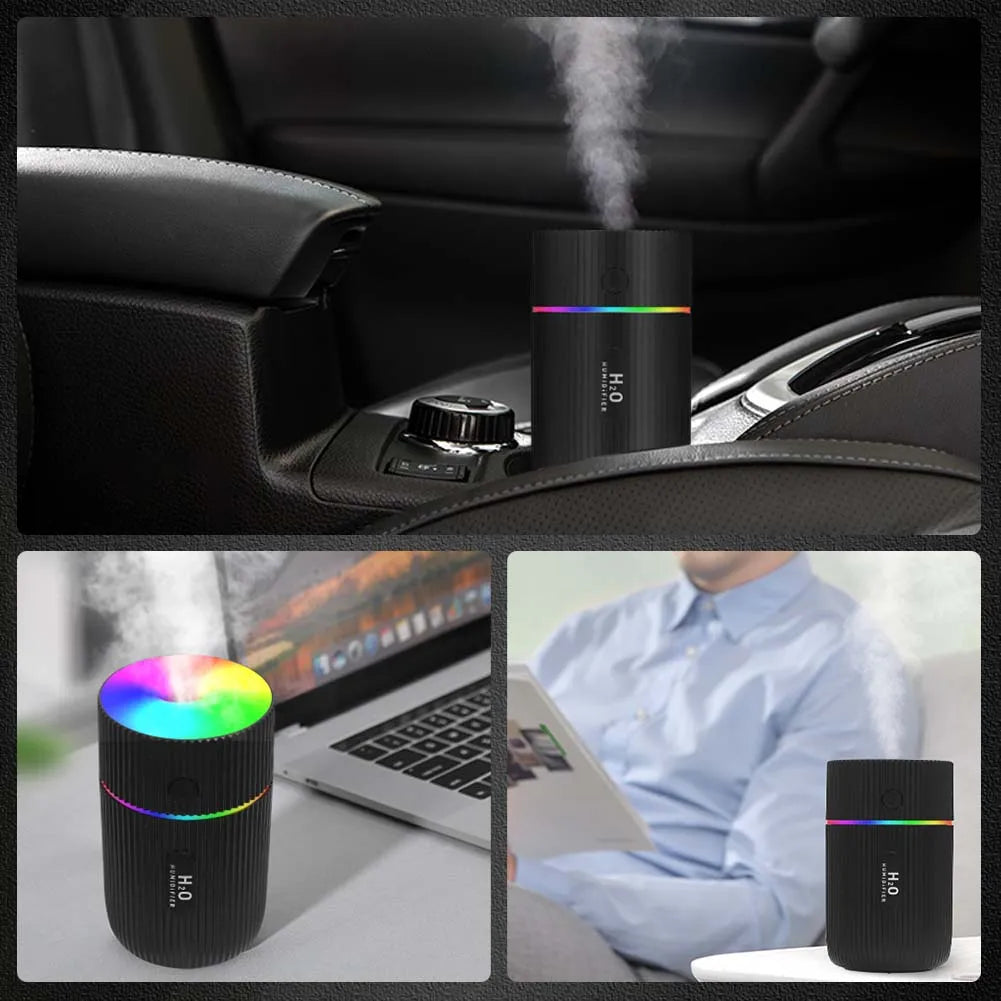 Car Air Humidifier 2.0 - USB Aroma Diffuser With LED Upgraded 2024