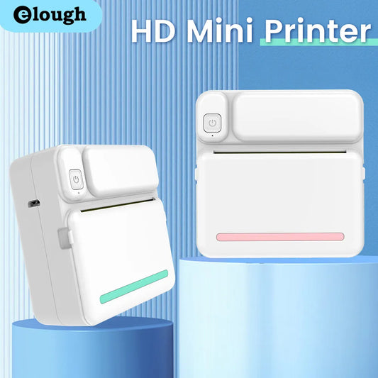 Elough Mini Smart Printer 2.0/Inkless Bluetooth Wireless Portable for phone Home Office