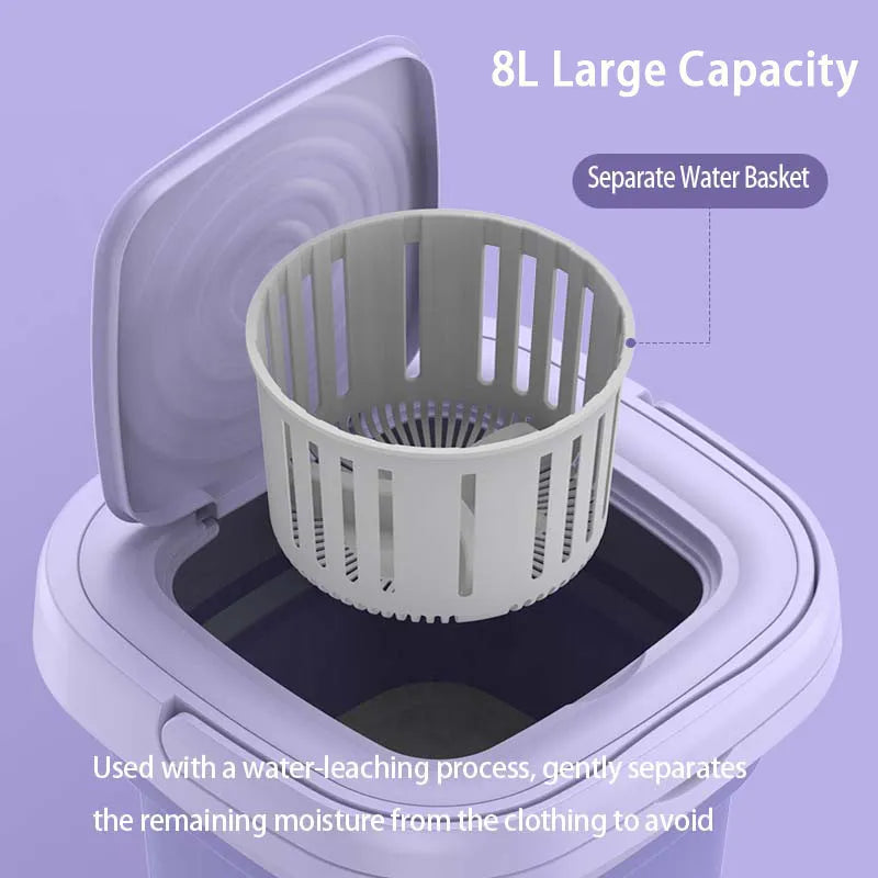 Foldable Washing Machine With Spinning Dry