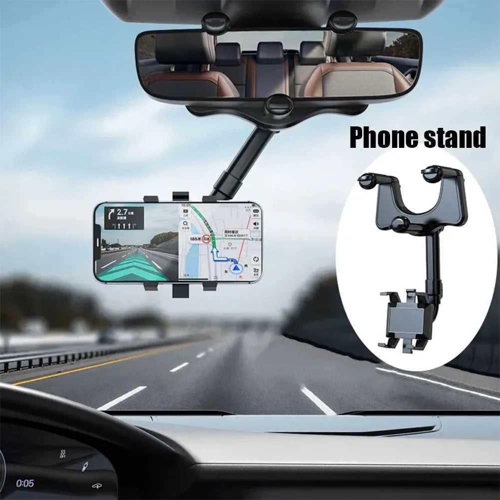 Universal Clip Rotatable and Retractable Car Phone Holder 2024