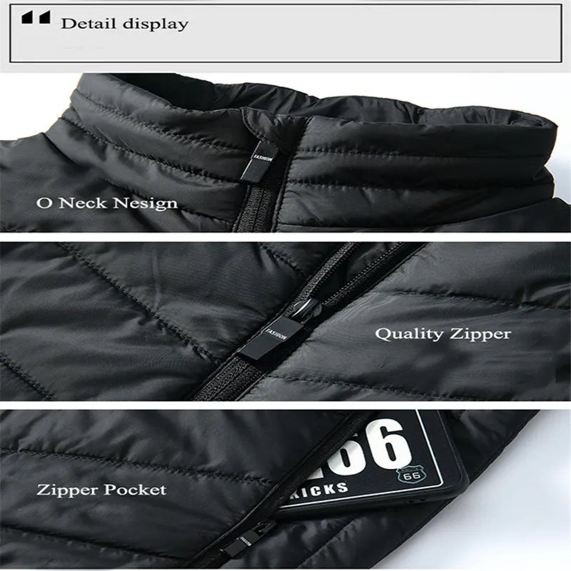 Heated Vest Electric Winter Jacket 2024