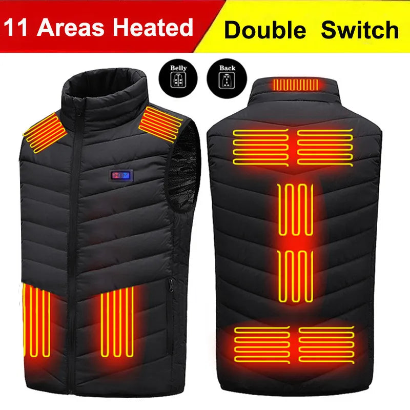 Heated Vest Electric Winter Jacket 2024