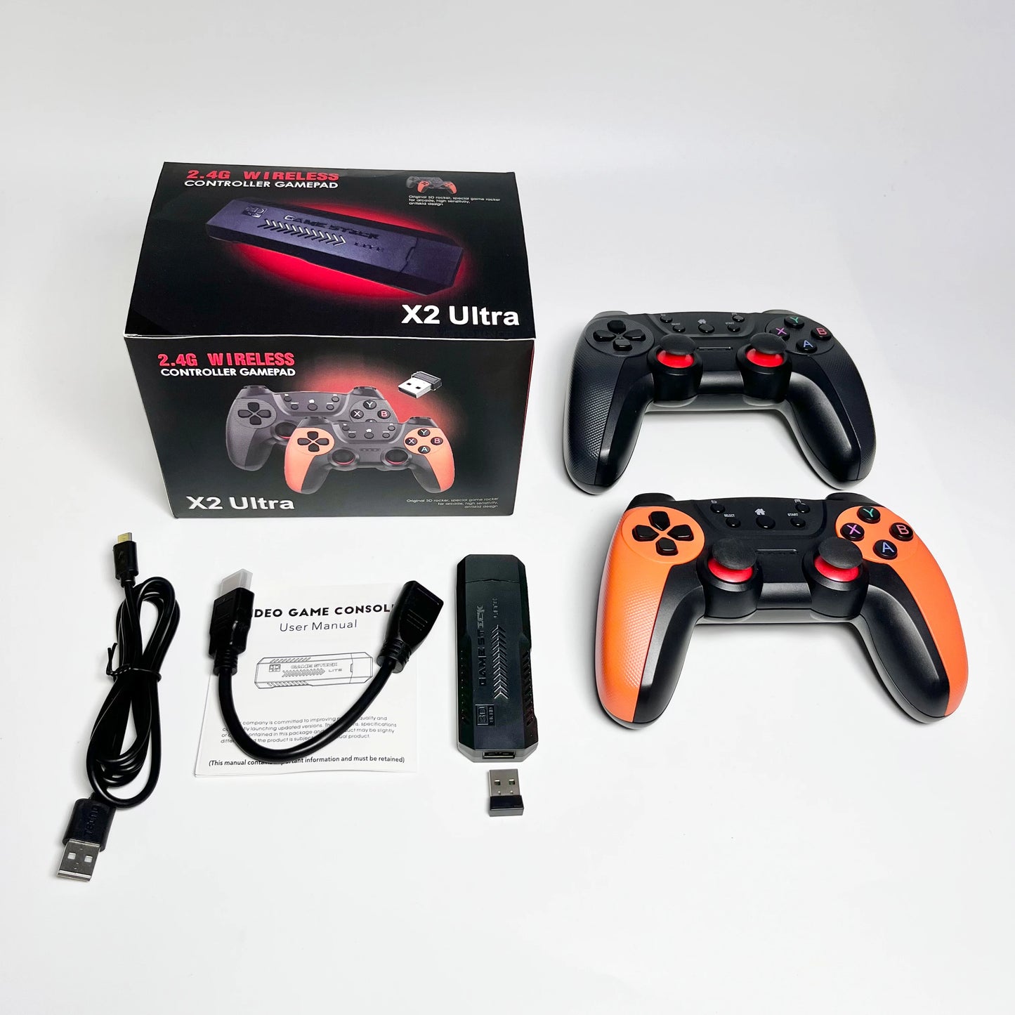 UItra Game Stick 4K HD Video Game Console Double Wireless 2.4G Controller Retro Console 58000 Games