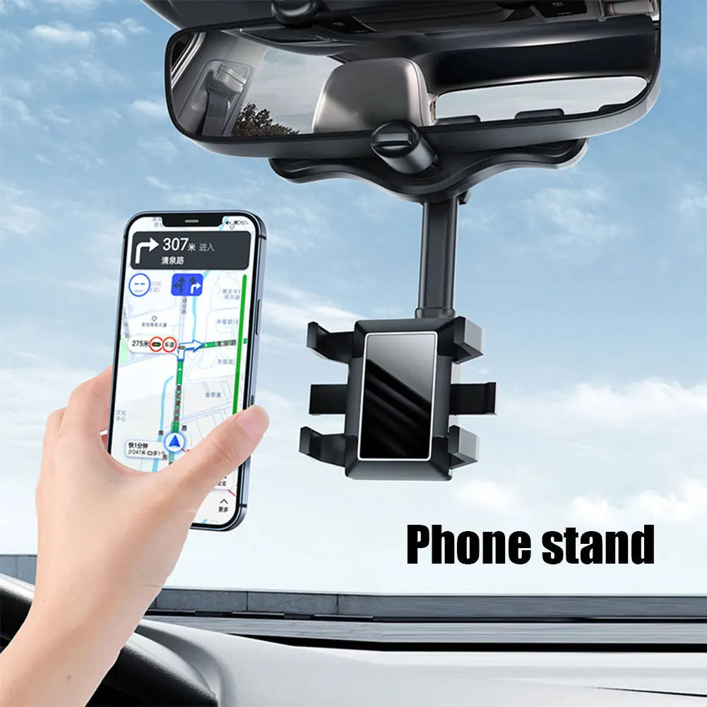 Universal Clip Rotatable and Retractable Car Phone Holder 2024