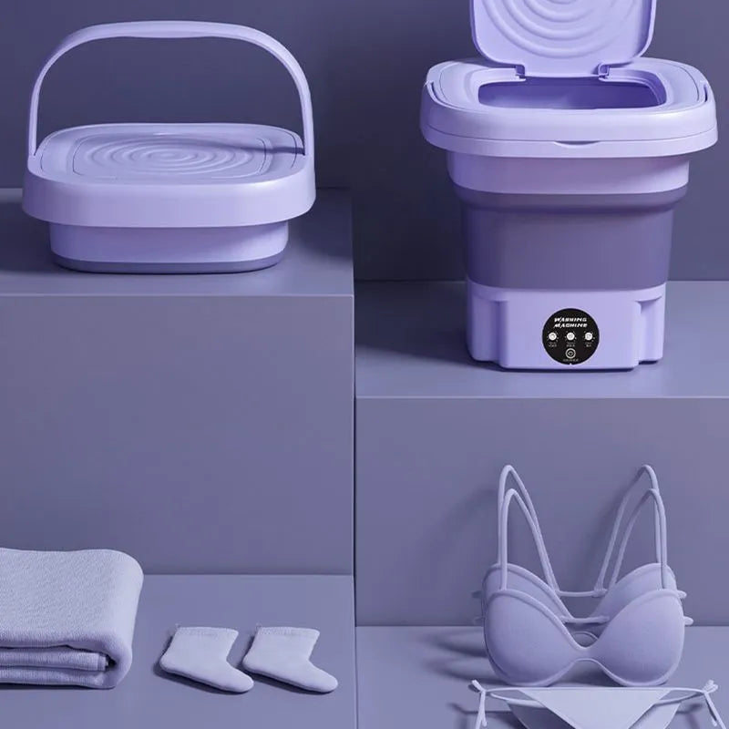 Foldable Washing Machine With Spinning Dry