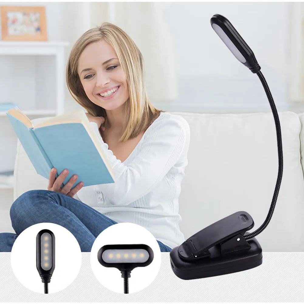 Mini Clip Book Reading Lamp Upgraded 2024/LED - Your Travel and Darkness Friend