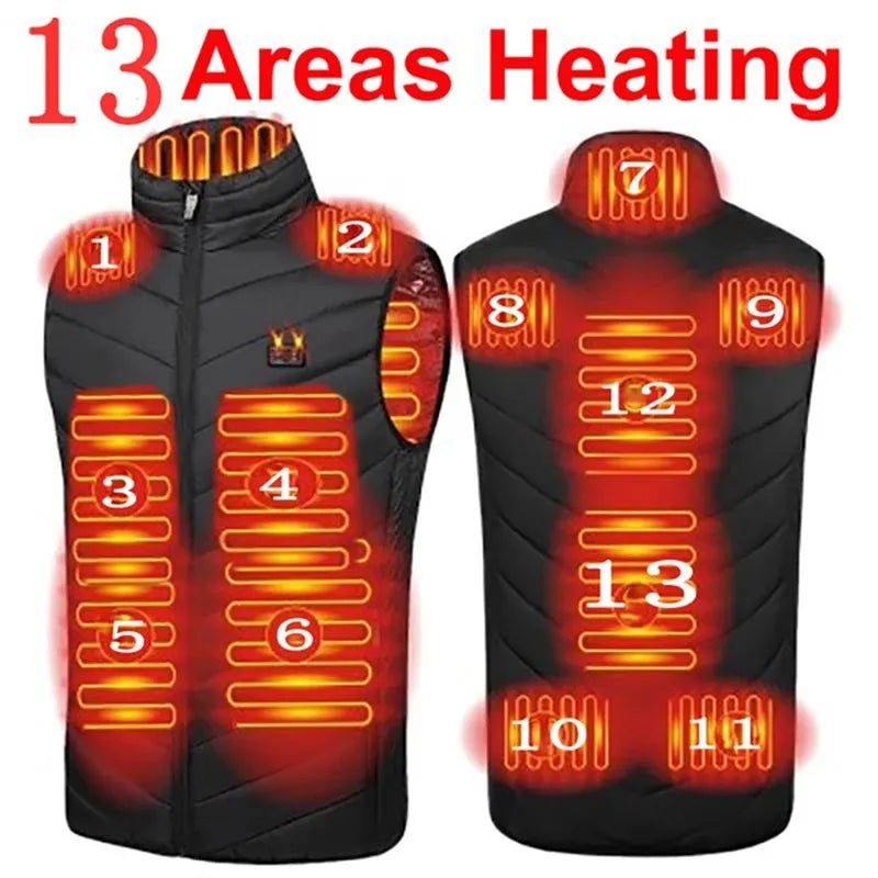 Heated Vest Electric Winter Jacket 2024