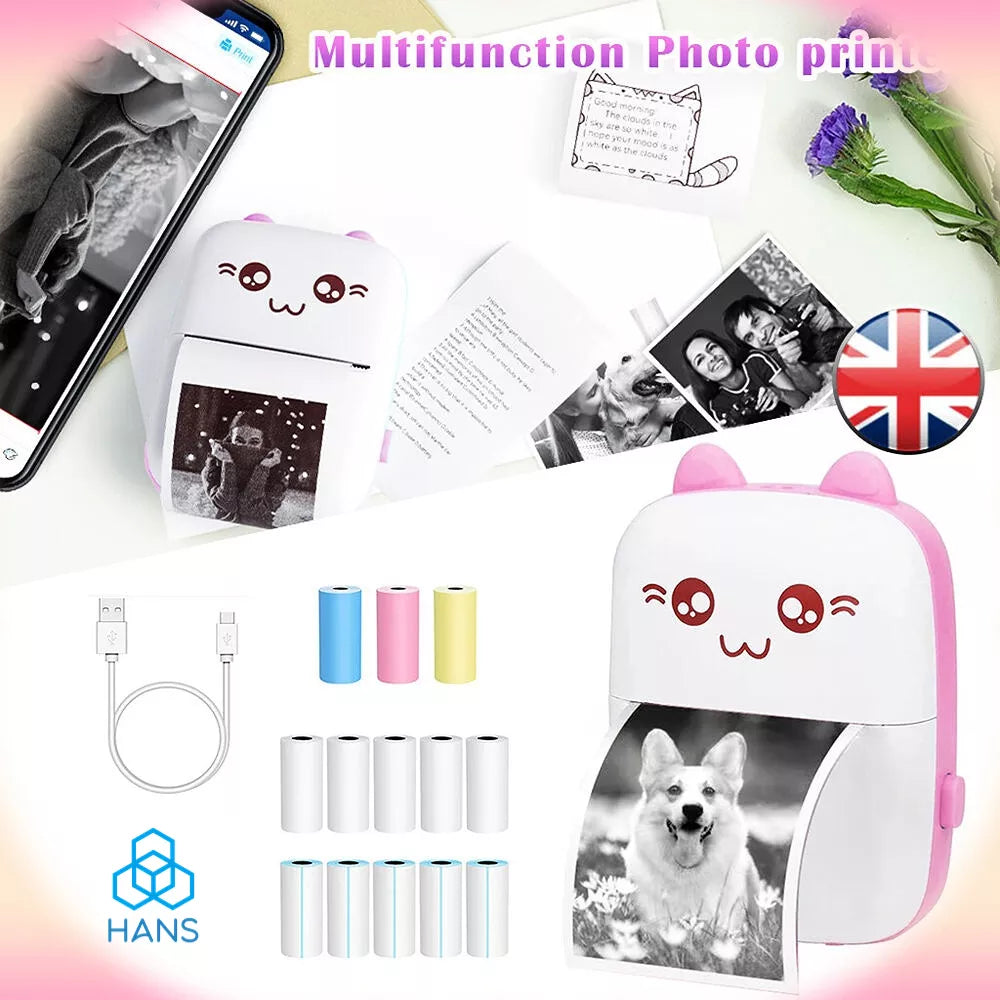 Mini Pocket Printer C9 Bluetooth 2.0/Mobile Phone Photos, Office, Shop and House Usage